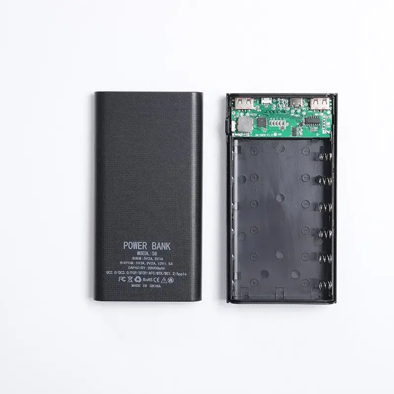 DIY 6-Cell Power Bank Kit Blue Welding-Free - Image 4