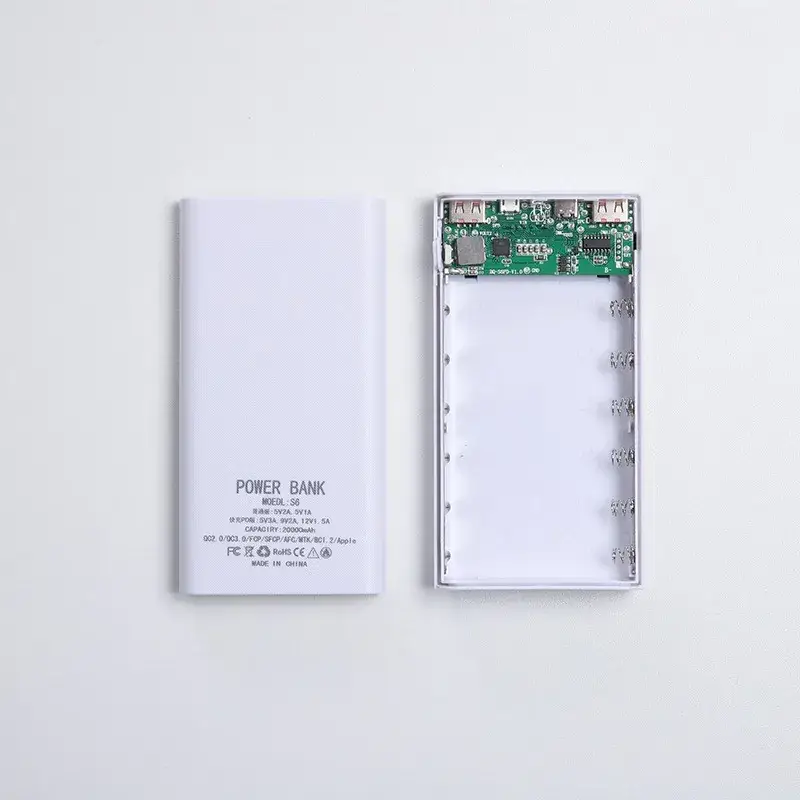 DIY 6-Cell Power Bank Kit Blue Welding-Free - Image 5