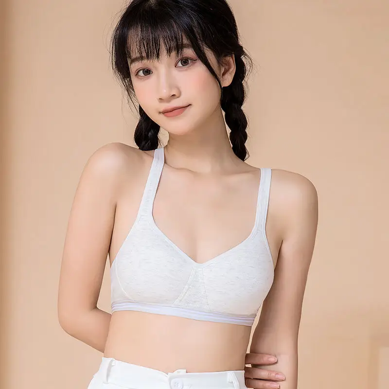 Zhangyan factory mesh vest-style back buckle large cup wide shoulder strap sports sleep middle-aged and elderly underwear bra underwear — feature 13