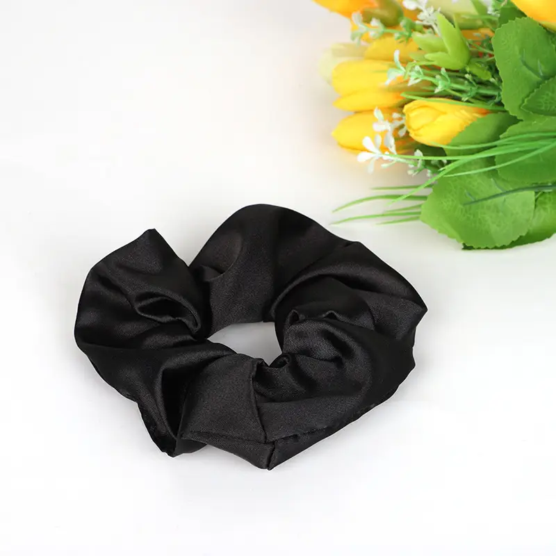 Korean Satin Hair Bows Solid Colors - Image 2
