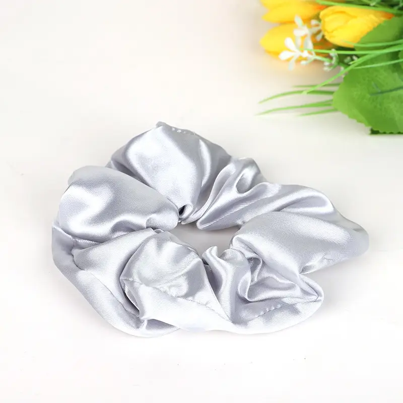 Korean Satin Hair Bows Solid Colors - Image 5