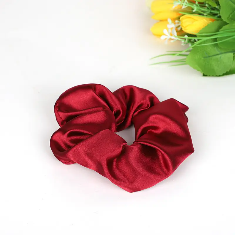 Korean Satin Hair Bows Solid Colors - Image 6