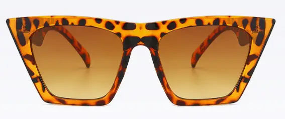 Women Cat's Eye Sunglasses Orange Pink Transparent Frame - Image 3
