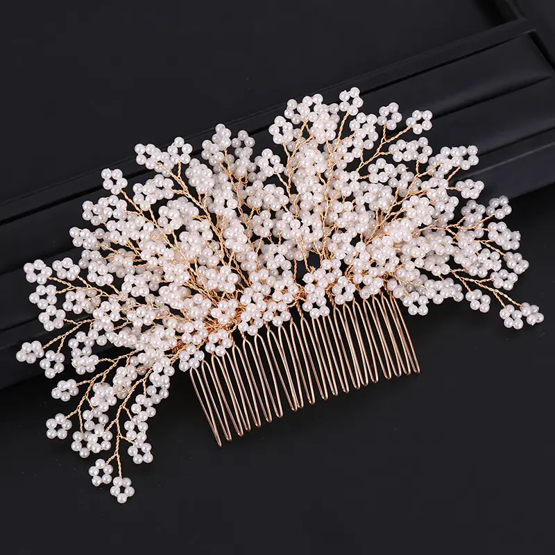 Tuan Ming Pearl Hair Comb for Weddings - Image 3