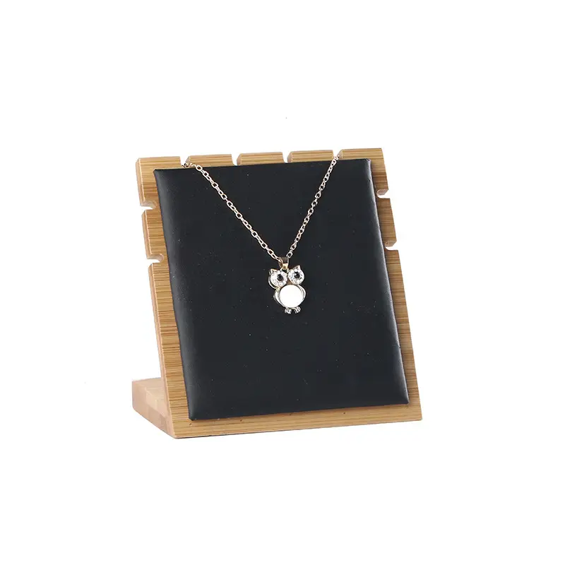 Natural Bamboo & Wood Jewelry Display Rack Set - Image 4