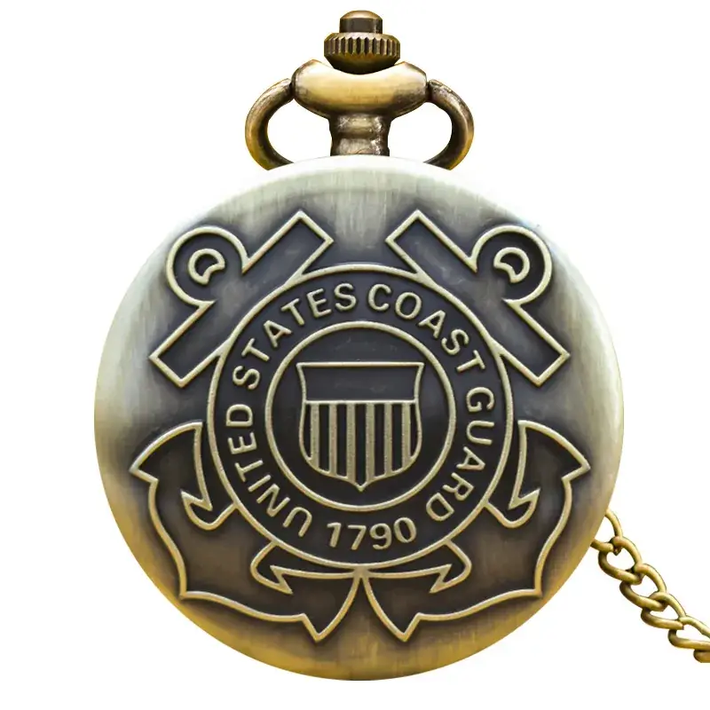 Antique Anchor Pocket Watch with Chain Strap - Image 3