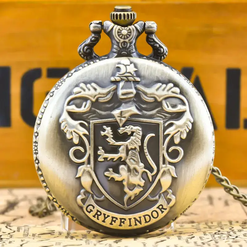 Harry Potter GRYFFINDOR Lion Logo Pocket Watch