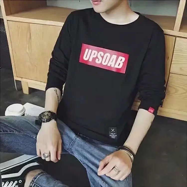 Men's Pink Futura Print Long Sleeve T-Shirt - Image 15