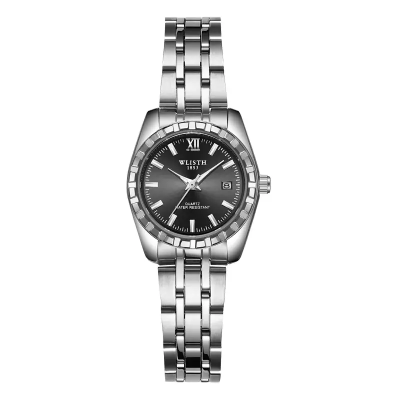 Women's black silver belt 10#