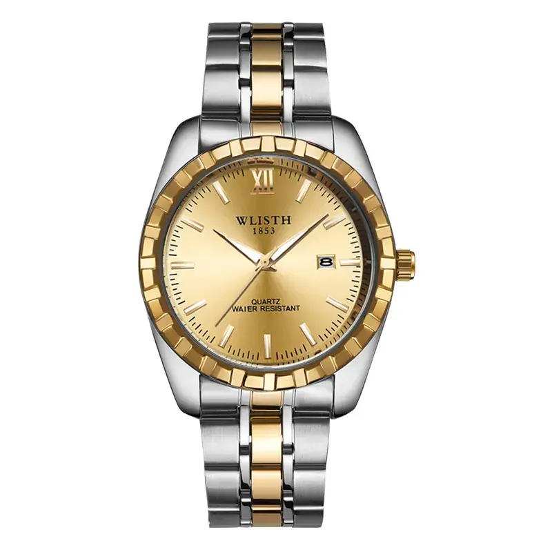 Men's Titanium Watch with Gold & Silver Band - Image 2