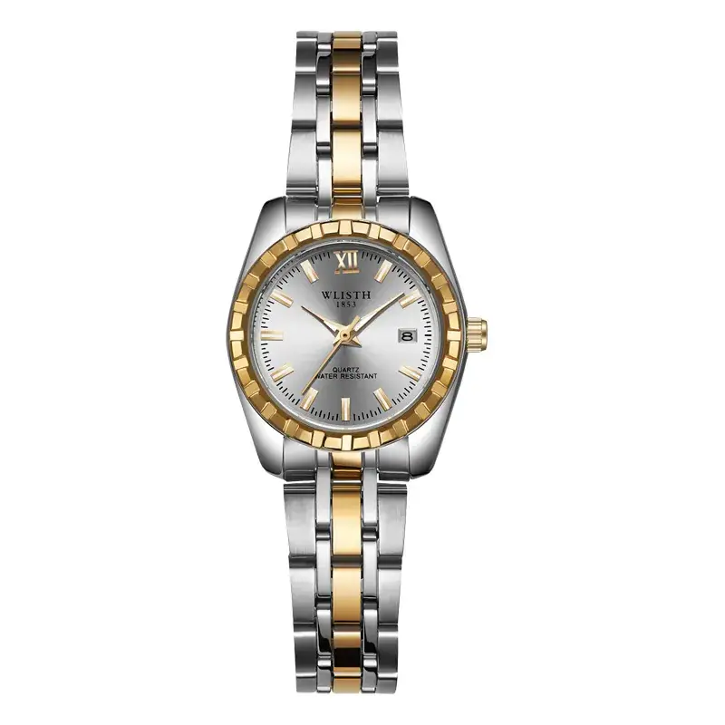Men's Titanium Watch with Gold & Silver Band - Image 7