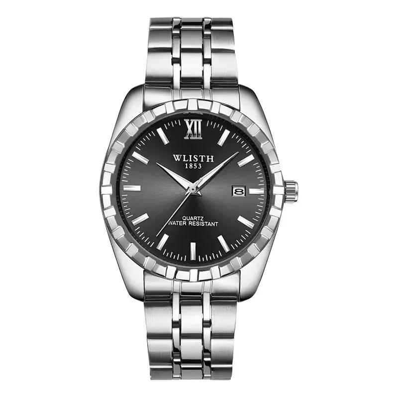 Men's Titanium Watch with Gold & Silver Band - Image 8