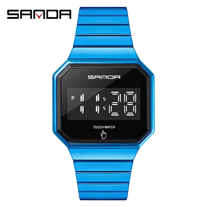 Sanda Multifunctional Watch with Digital Display & Stainless Steel Band - Image 6
