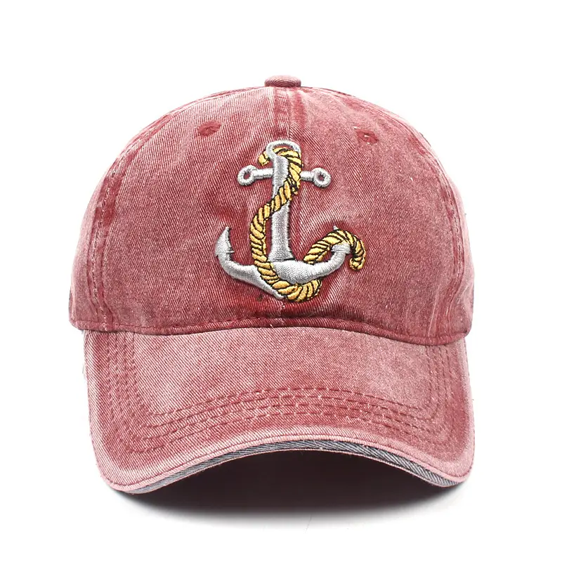 Women Gray Embroidered Anchor Cap Casual Wear - Image 3