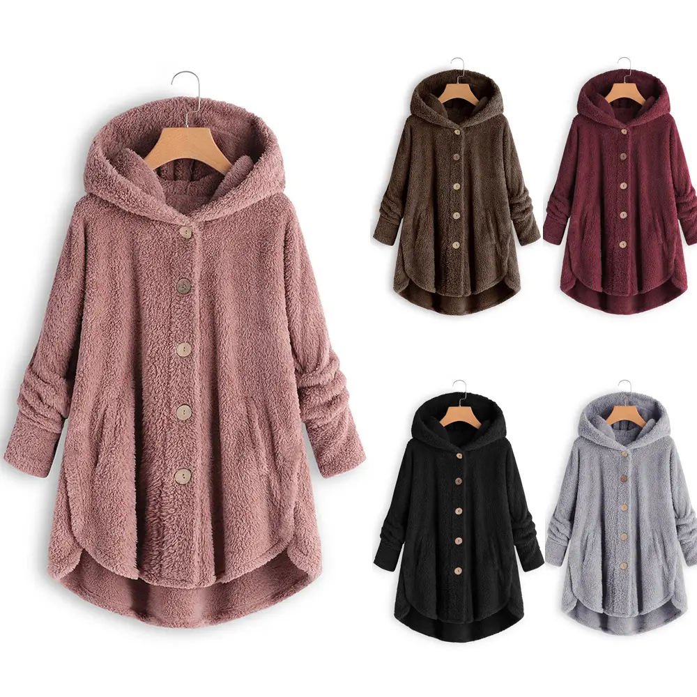 Women Leopard Print Hooded Jacket Winter Coat - Image 13