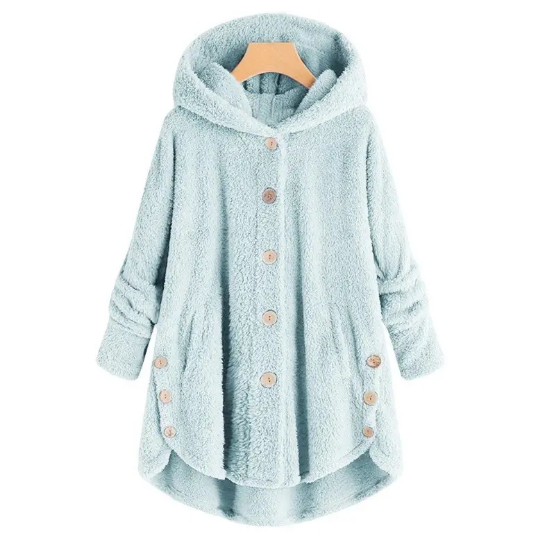 Women Leopard Print Hooded Jacket Winter Coat - Image 11