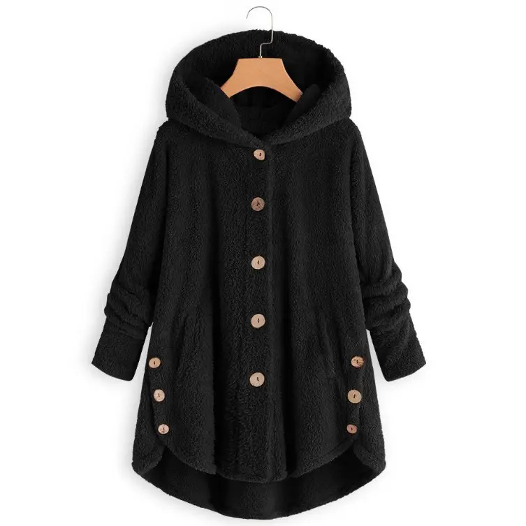 Women Leopard Print Hooded Jacket Winter Coat - Image 2