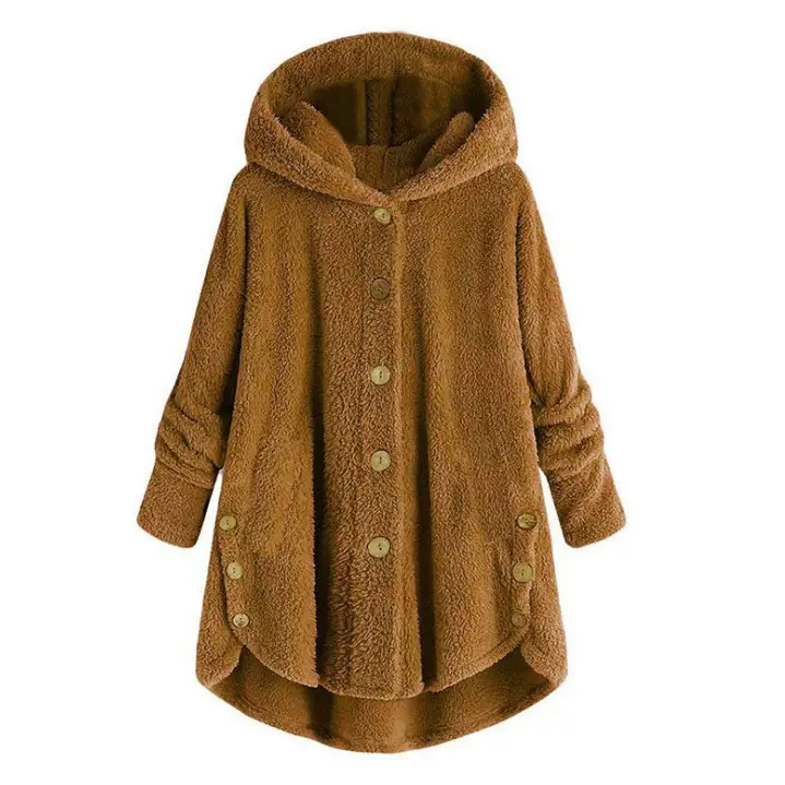 Women Leopard Print Hooded Jacket Winter Coat - Image 6