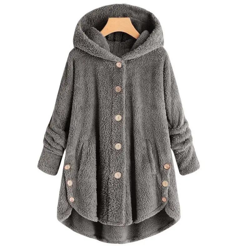 Women Leopard Print Hooded Jacket Winter Coat - Image 8