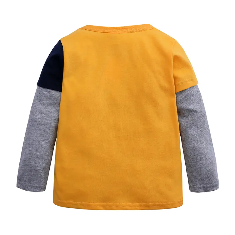 Spring Boys Long Sleeve T-Shirt 2026 Green Black White - Image 3