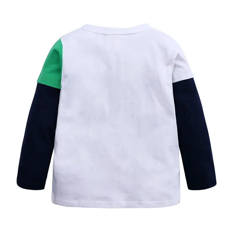 Spring Boys Long Sleeve T-Shirt 2026 Green Black White - Image 5