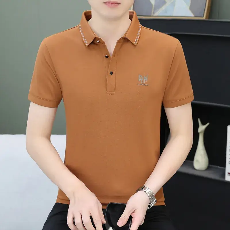 Men's 2024 Black Polo T-Shirt with Logo - Image 15