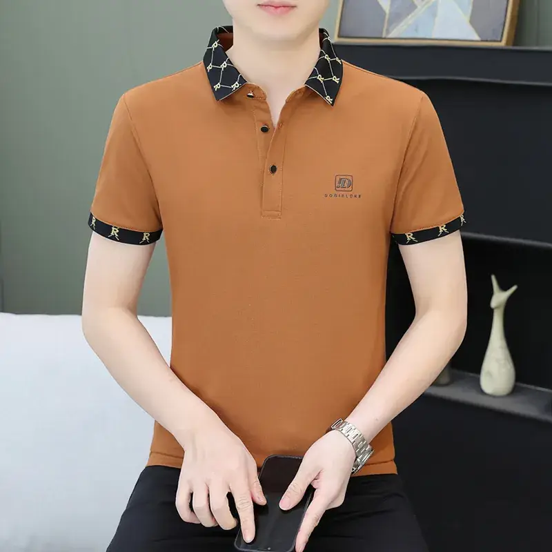 Men's 2024 Black Polo T-Shirt with Logo - Image 28