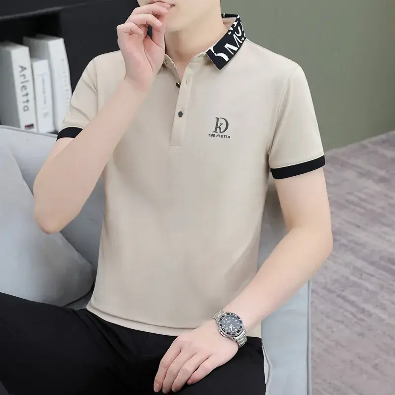 Men's 2024 Black Polo T-Shirt with Logo - Image 35