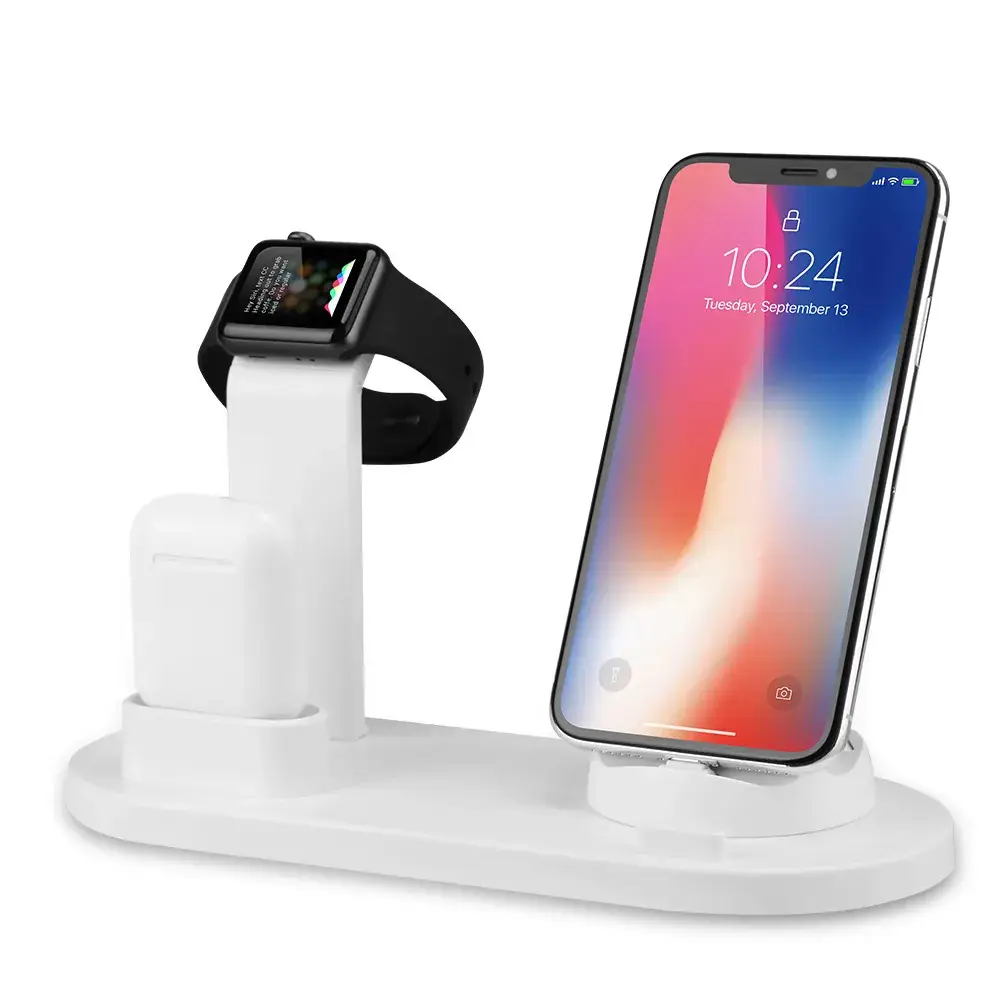 Three-In-One Charging Stand for Apple Mobile Phone Watch & Headphone - Image 2
