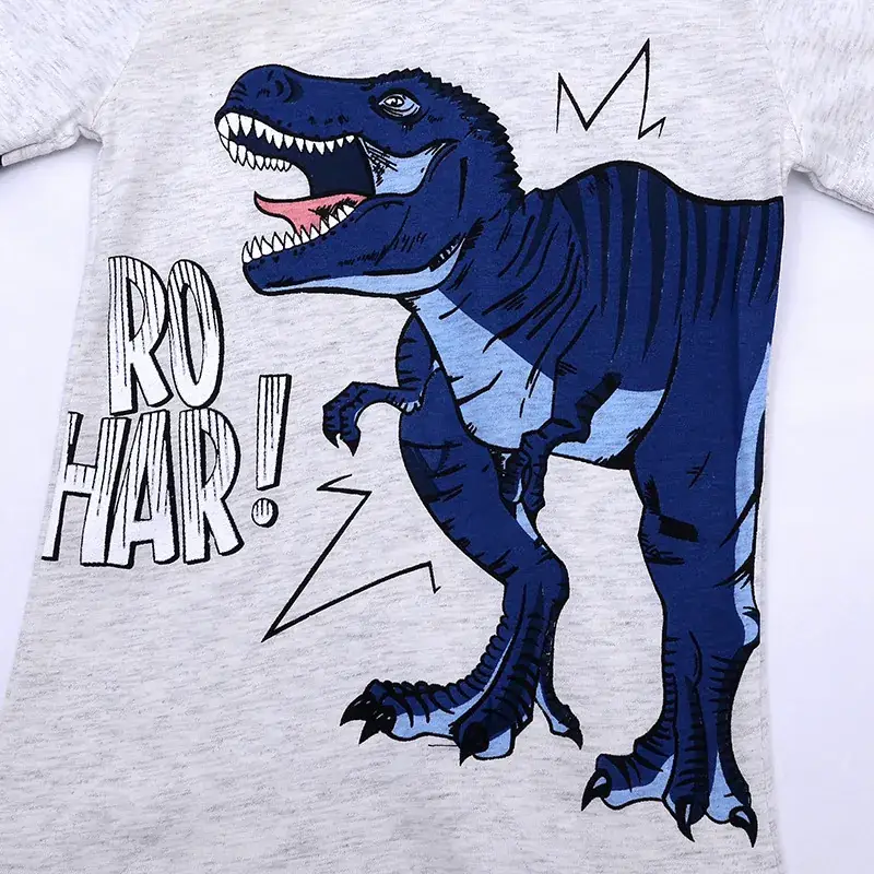 Dinosaur Long Sleeve T-Shirt for Boys Autumn Cotton