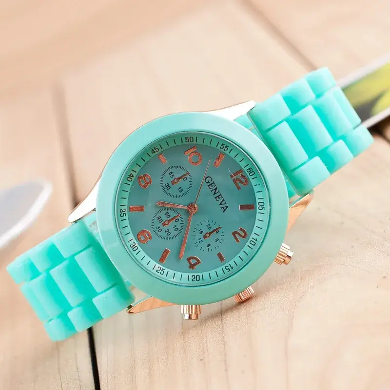 Pink Silicone Kids Watch with Quartz Movement - Image 15