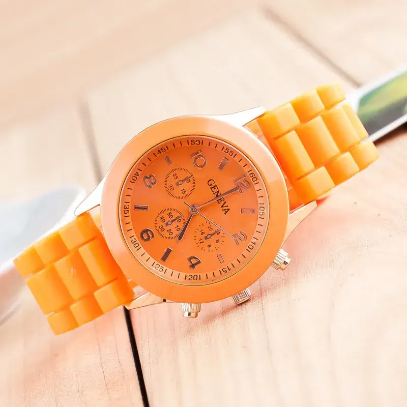 Pink Silicone Kids Watch with Quartz Movement - Image 7