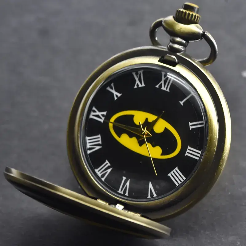 Batman Drop Gel Pocket Watch with Chain - Image 7