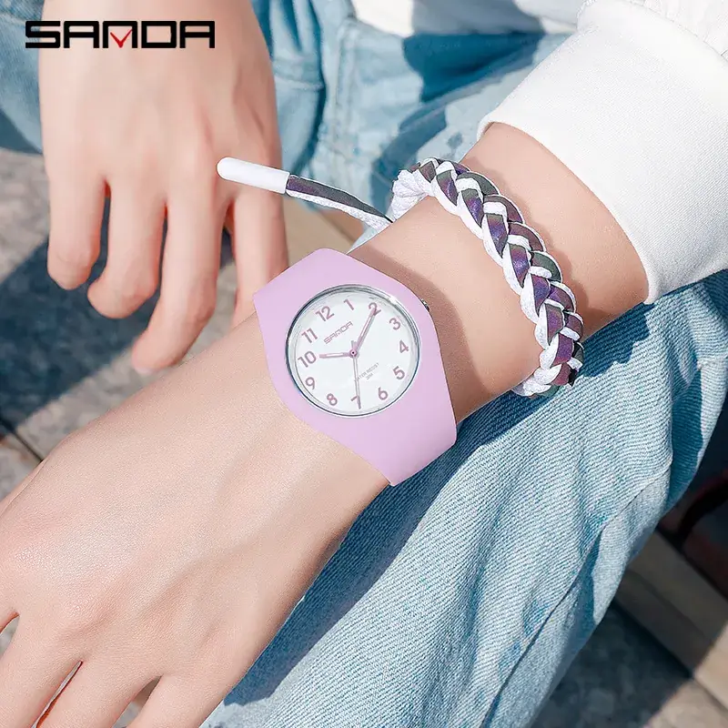 Sanda Pink Digital Watch for Men Women Students - Image 27