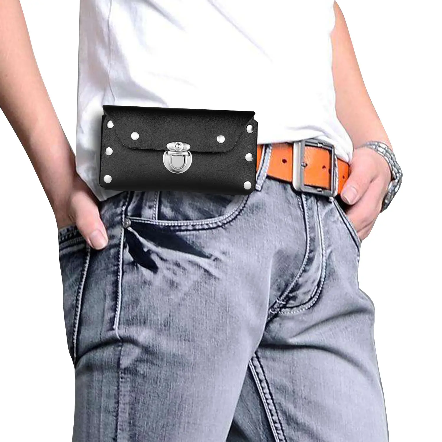 Universal iPhone Protection Case with Leather Waist Bag — feature 4
