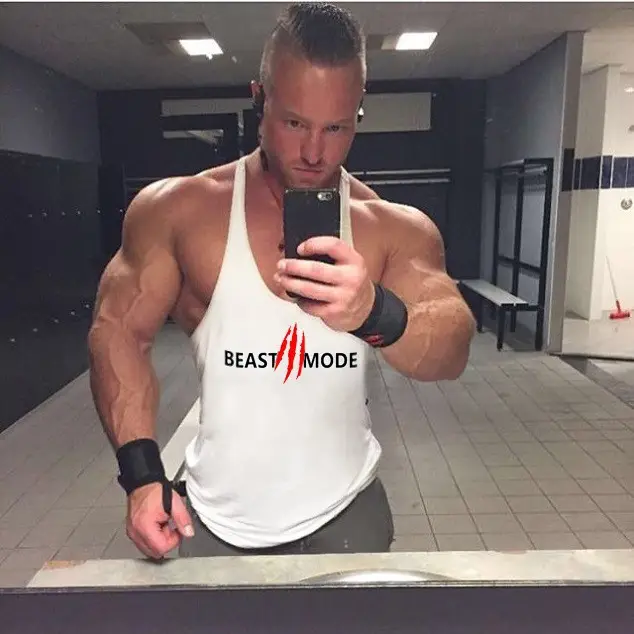 Beast Mode I-Shaped Vest for Men Gray - Image 21