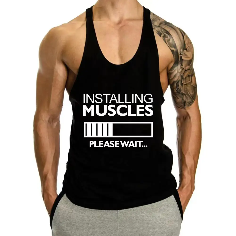 Beast Mode I-Shaped Vest for Men Gray - Image 5