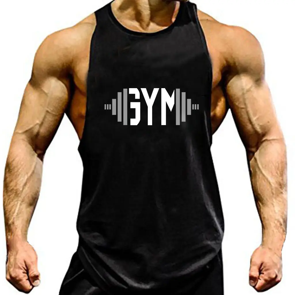 Men's Gray Gym Vest I-Shape Summer Wear - Image 9
