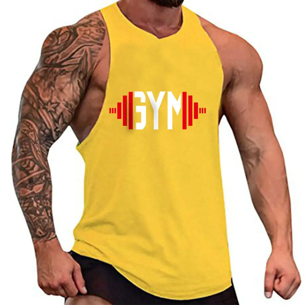 Men's Gray Gym Vest I-Shape Summer Wear - Image 10
