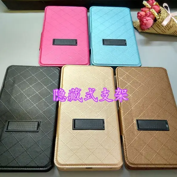 Universal Leather Phone Case Gold Diamond Magnetic 6.5-7.0" Apple - Image 9
