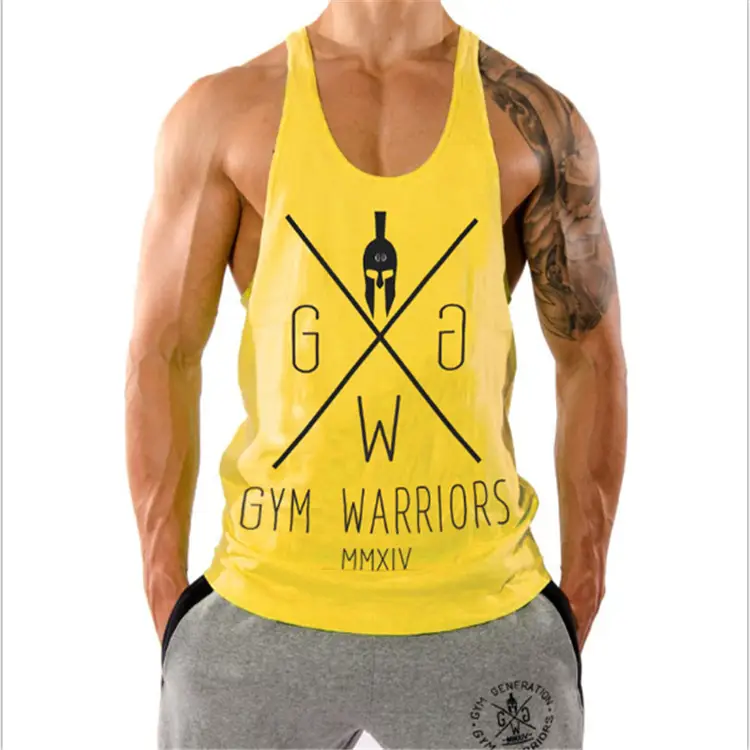Men's Black Crossed Logo Gym Vest I-Shaped Workout - Image 10