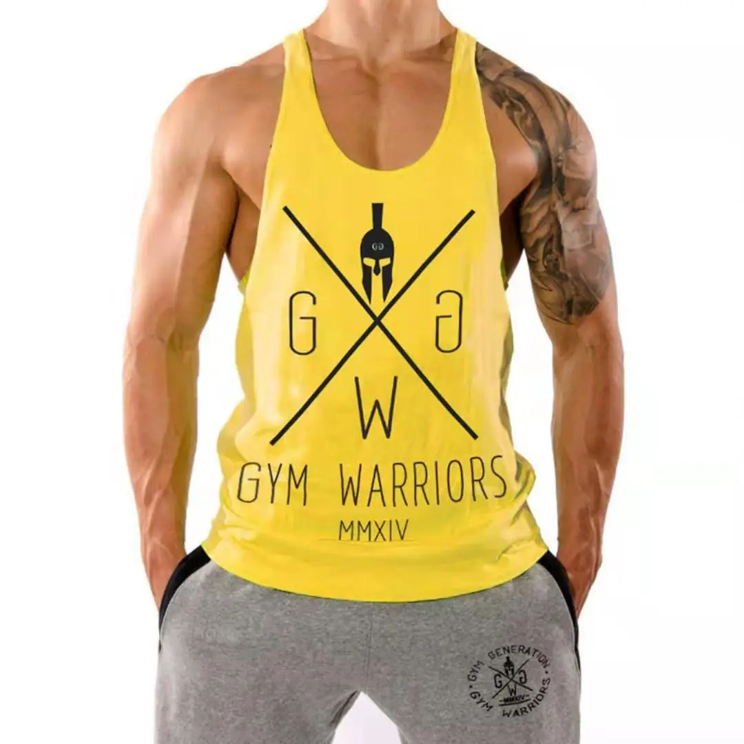 Men's Black Crossed Logo Gym Vest I-Shaped Workout - Image 3
