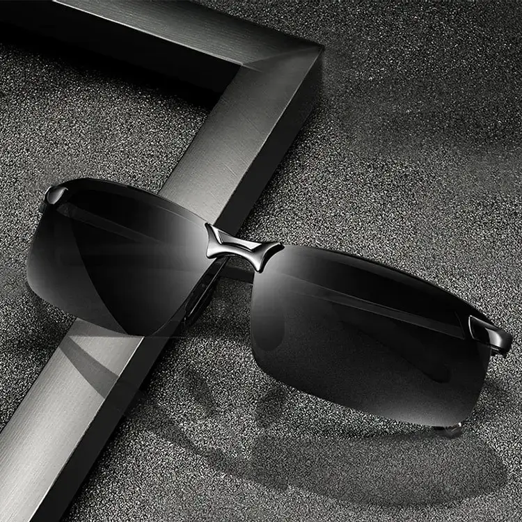 Men Polarized Sunglasses Black Day Night Use