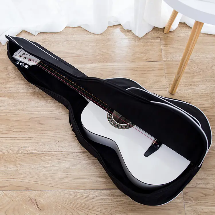 Black Guitar Backpack 38x41 Waterproof Stylish - Image 9