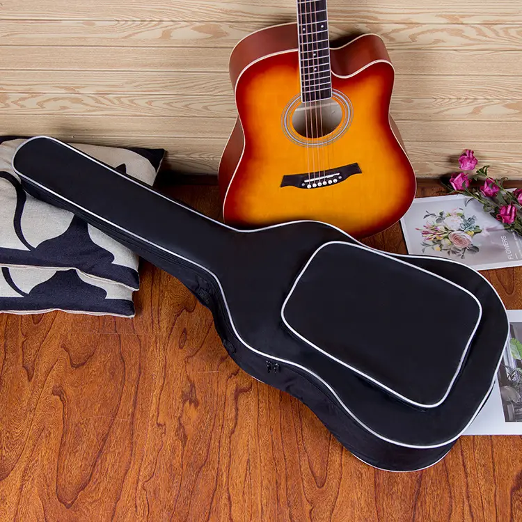 Black Guitar Backpack 38x41 Waterproof Stylish - Image 3