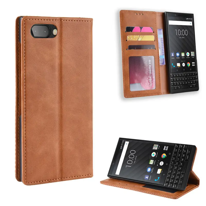 BlackBerry Leather Key2 Case with Magnetic Buckle - Image 9