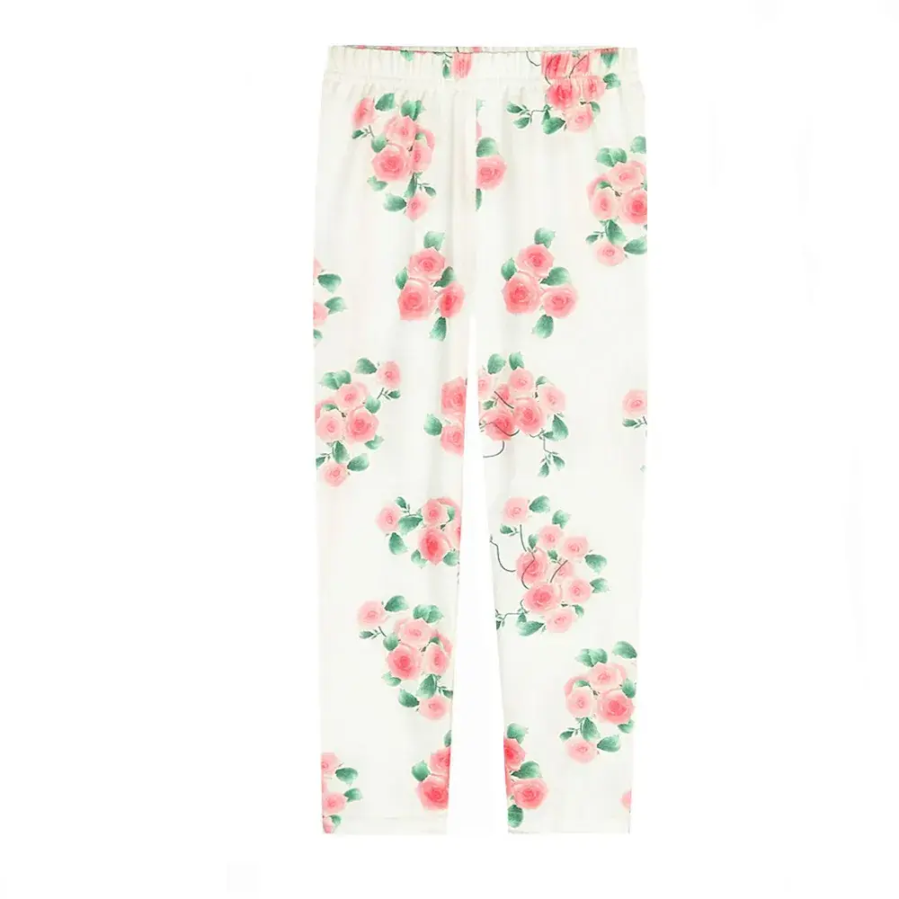 Baby Floral & Leopard Print Slim Pants Set - Image 21