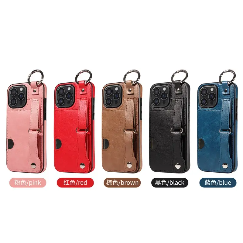 Blue Snap Bracelet iPhone Mobile Case with 3 Card Slots - Image 7