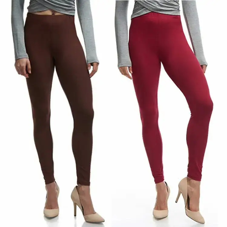 White Slim Fit Leggings Stretch Cropped Women - Image 14