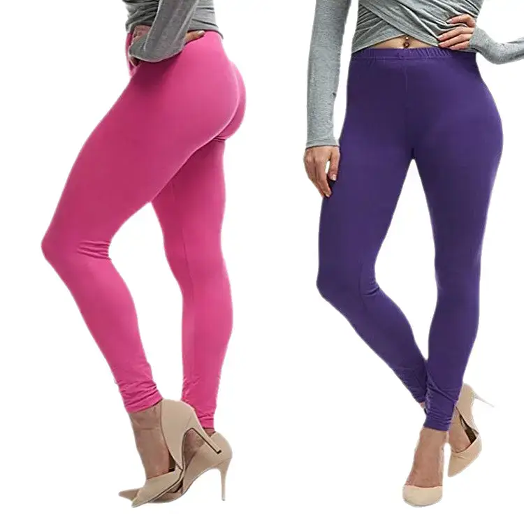 White Slim Fit Leggings Stretch Cropped Women - Image 15